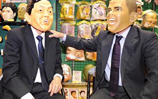 日民主黨總裁鳩山面具熱賣