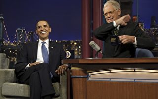奧巴馬在搞笑脫口秀節目中露面
