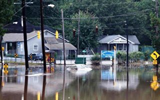 乔州经历百年最大水患 州长宣布紧急状态