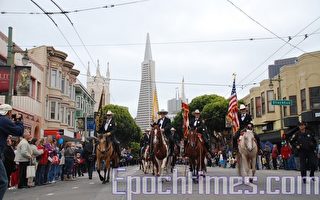 旧金山举行哥伦布日盛大游行