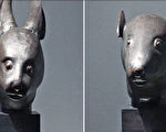 鼠首及兔首铜像。（AFP）