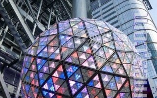 时代广场新年水晶球通过测试