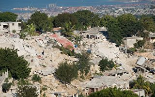 组图：海地首都太子港震灾后空拍图