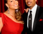 瑪麗亞·凱莉(Mariah Carey)和老公尼克-卡農(Nick Cannon)一起亮相紅毯，小老公也十分配合的在旁邊護花，上演了一場紅毯夫妻恩愛秀。(圖/Getty Images)