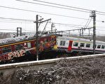 2010年2月15日，兩列火車在比利時布魯塞爾郊外相撞，造成18人死亡，171人受傷。（AFP）