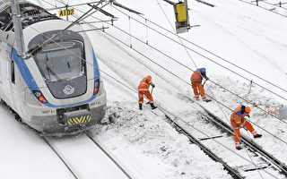 瑞典大雪造成交通混乱