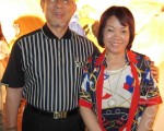 前行政院南部聯合服務中心執行長尤宏與夫人（攝影：李黛娜／大紀元）