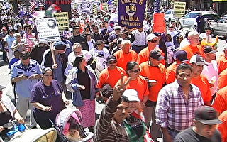 旧金山二千人游行  要求移民改革