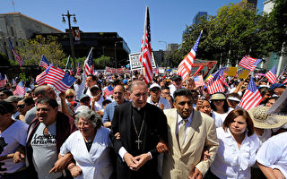 洛杉矶5月移民大游行声势减半