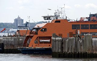 組圖：紐約渡船撞入船塢 55人受傷