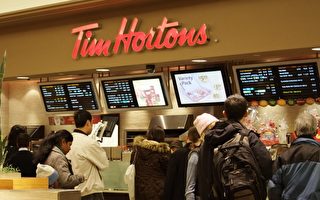 加拿大標誌性咖啡和麵包圈連鎖店Tim Hortons計畫在未來4年，繼續拓展國內和國外市場，開創國際品牌，圖為多倫多一家Tim Hortons（攝影：穆楓/大紀元）