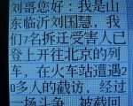 山东临沂维权代表们进京上访 列车上失踪