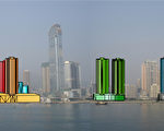 荃湾海边的屏风楼阵（摄影：环保触觉提供）