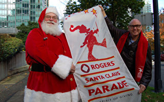 溫哥華第七屆羅渣士聖誕大遊行 福隆領隊