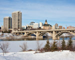 加拿大薩省的薩斯卡通市被認為最適合兒童前往的加拿大城市。圖為薩斯卡通市的巿中心。（Photographer: Scott Prokop / Scott Prokop - Fotolia）