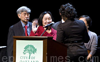 美華裔市長宣誓就職 矢言打造偉大城市