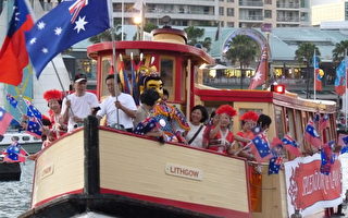 澳国庆日 “精彩台湾”号游船现活力与生气