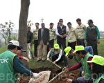 植樹節前夕楊梅楊明公園新添12棵大樹