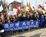 民主中國陣線參加瑞士西藏團體紀念310集會