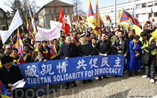 民主中國陣線參加瑞士西藏團體紀念310集會