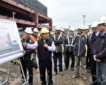 吳志揚縣長視察機場捷運A8長庚醫院站施作