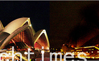 组图：地球一小时 发起城悉尼熄灯现场