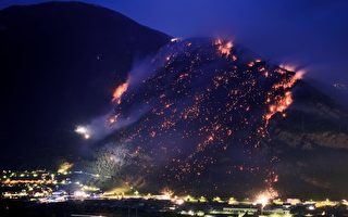 组图：瑞士森林大火  烧毁面积100公顷