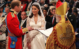 威廉王子凱特教堂結婚 上帝面前結為夫妻
