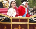 英國的威廉王子大婚，許多人爭睹這對皇家新人的風采。（攝影: Simon Gross/大紀元）