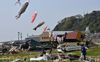 組圖：日本災區飄鯉魚旗慶祝兒童節