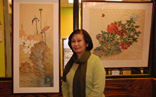 華裔畫家在渥太華圖書館舉辦畫展