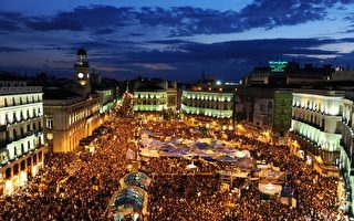 全国大示威 撼西班牙地方选举