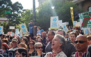 澳全國數萬人集會 籲遏制氣候變遷