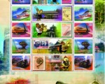 嘉义市桃城集邮学会所举办的国内首次音乐专题邮展。(摄影:苏泰安／大纪元)