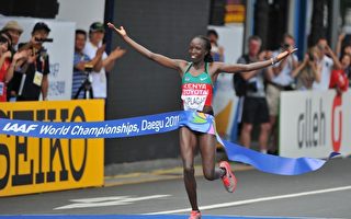 田径世锦赛首日 肯尼亚独霸女子马拉松
