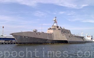 美海軍最新近岸戰艦停靠佛州