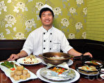 擅長順德菜的青年廚師朱家麒表示渴望參賽，願意虛心向世界各地好手學習，傳承中華傳統菜式。（攝影：潘在殊/大紀元）