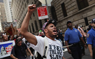 組圖：抗議貪婪  華爾街第十天人潮依舊
