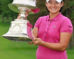 在赢得LPGA锦标赛的冠军后，曾雅妮成为最年轻的拥有四大满贯选手，这个记录也包括男子选手。(Getty Images)