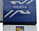 比、法合資的德克夏（Dexia）銀行集團因持有巨額希臘公債陷入困境。圖為德克夏銀行標誌（AFP PHOTO PHILIPPE HUGUEN）