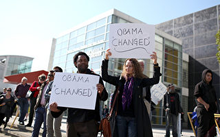 奥巴马旧金山筹款 往日捐款者抗议