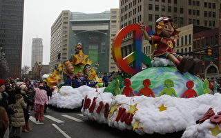 美国底特律庆祝2011年感恩节大游行