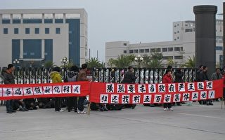 陆丰土地维权再起 碣石村民市政府前示威