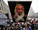 2011年12月24日，约12万人在莫斯科市中心集结，反对普京宰制俄罗斯。（KIRILL KUDRYAVTSEV / AFP ImageForum）