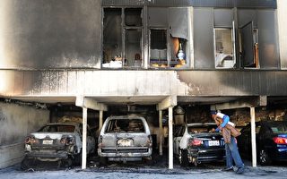 美国洛杉矶元旦前遭连环纵火19车被焚