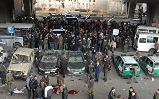 2012年1月6日，叙利亚首都大马士革发生自杀炸弹攻击事件，造成25人丧生，另有45人受伤。（AFP PHOTO/SANA）