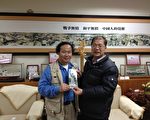 台湾金门支持陈维明 共建“民主女神像”