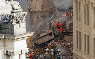 里约大楼倒塌意外  已死4人