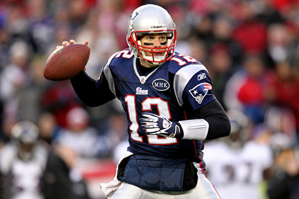 新英格蘭愛國者隊四分衛湯姆‧布雷迪（Tom Brady）。（Photo by Jim Rogash/Getty Images）