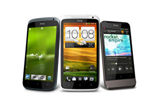 行动通讯世界会议（MWC）将登场，宏达电（HTC）27日宣布发表新系列3款智慧型手机，精进更多摄影功能，左起为HTC One S、HTC One X、 HTC One V。（图：宏达电提供）